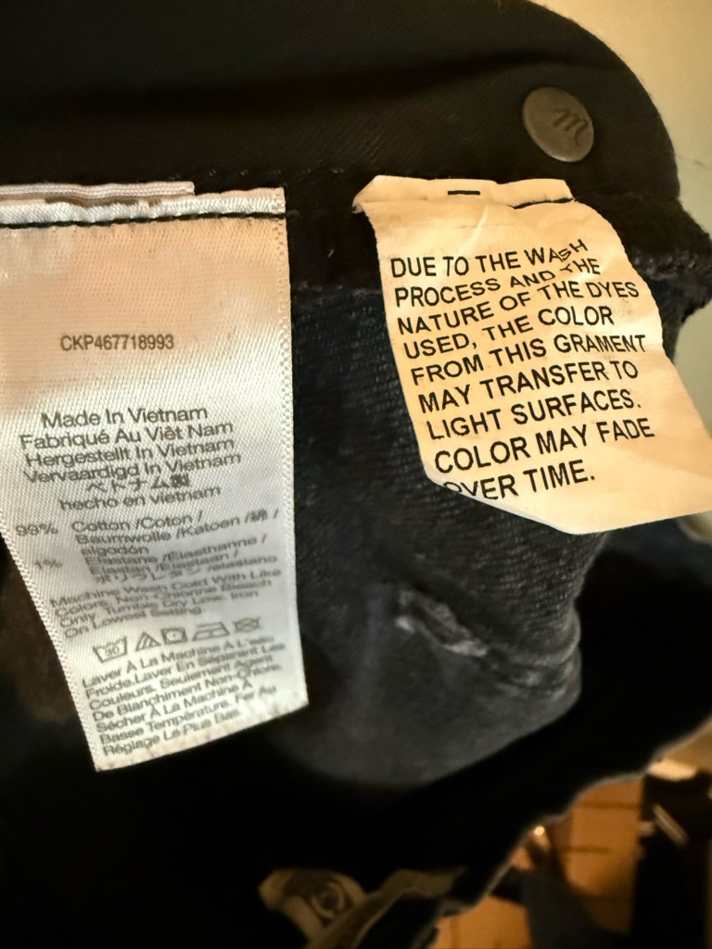 Madewell The Mid-Rise Perfect Vintage Jean Faded Black Straight Leg Size 32 - Picture 9 of 15